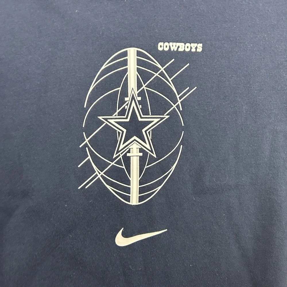Nike Dallas Cowboys Navy Blue Pullover Hoodie Kids Boys Youth‎ XL (18-20) FGEN